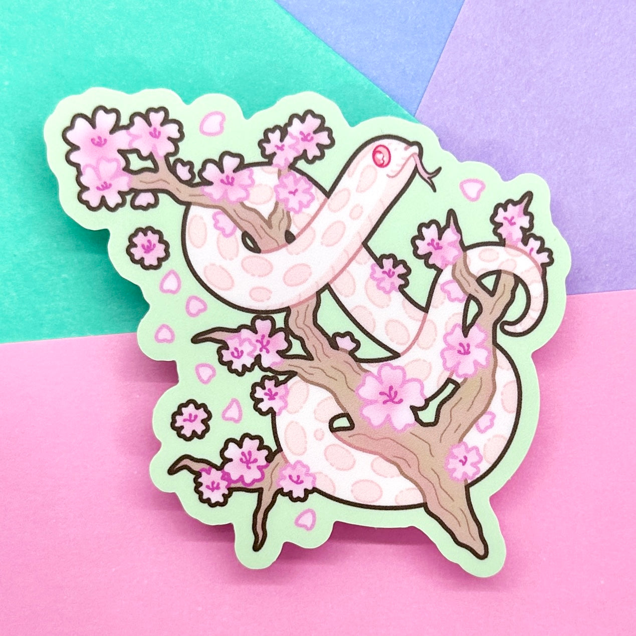 Cherry Blossoms Marshmallow Sticker