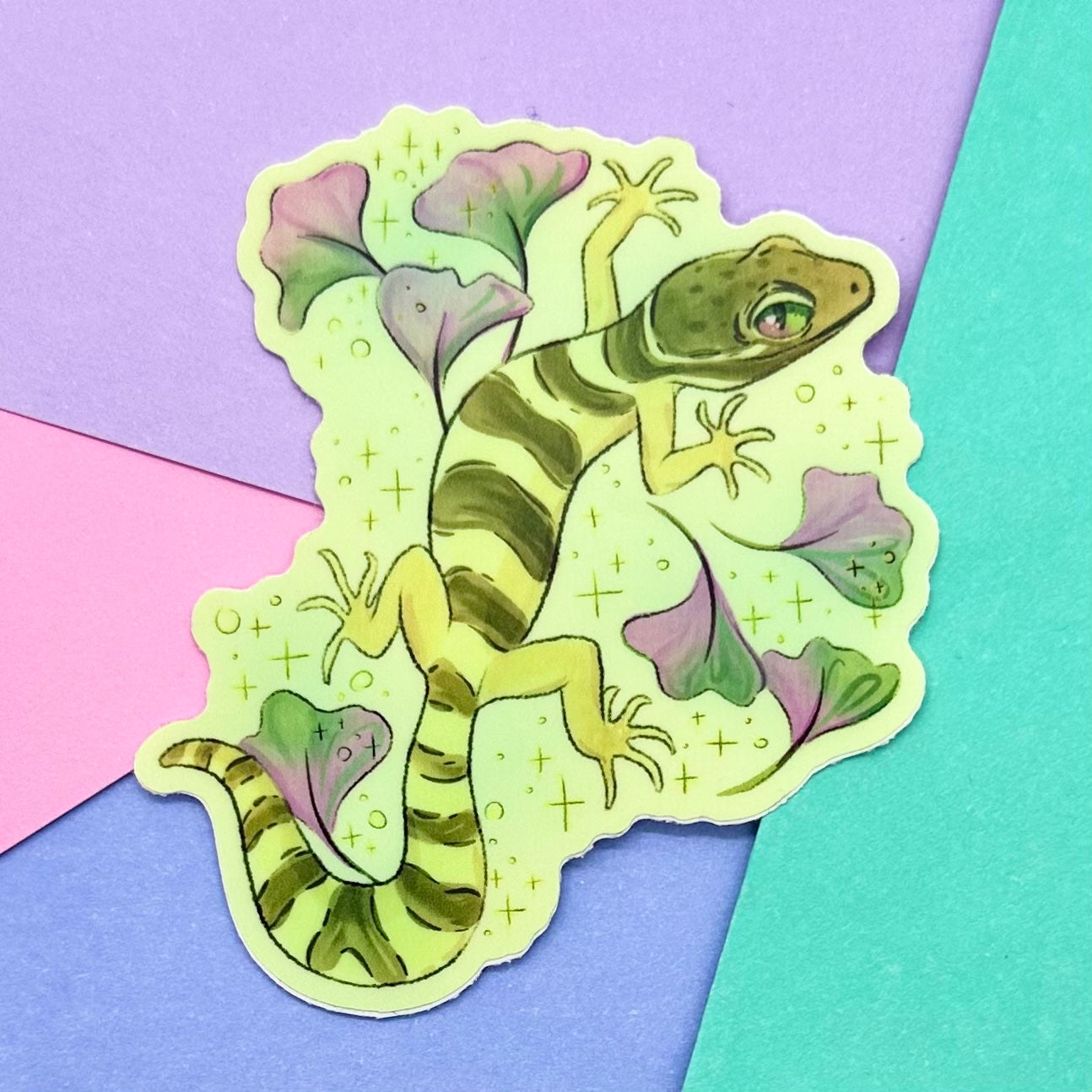 Ginkgo Banded Gecko Sticker