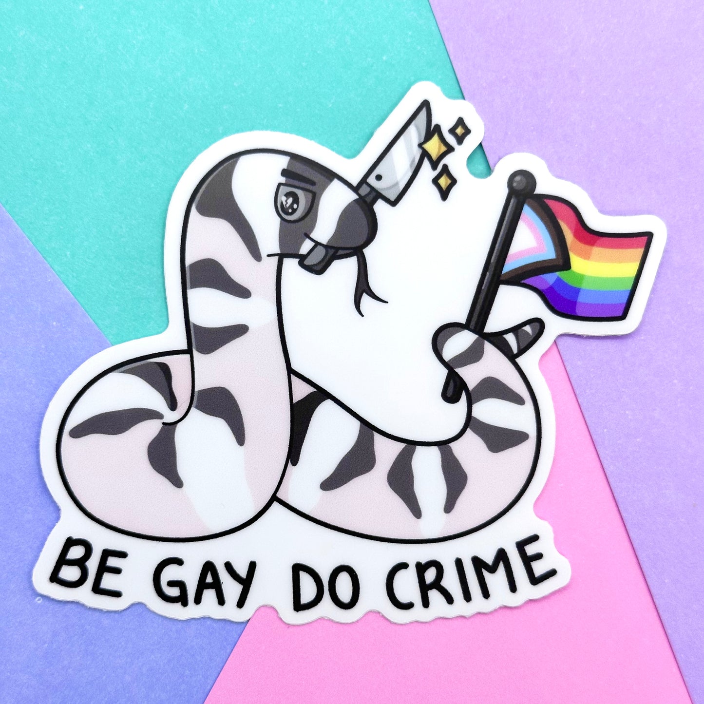Be Gay Do Crime Sticker