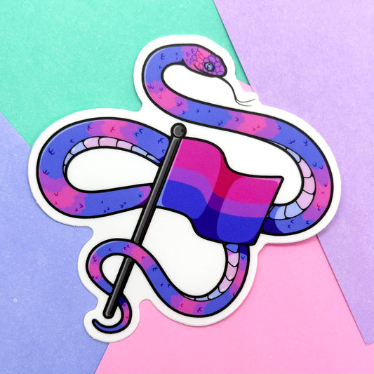 Bi Pride Snake Sticker