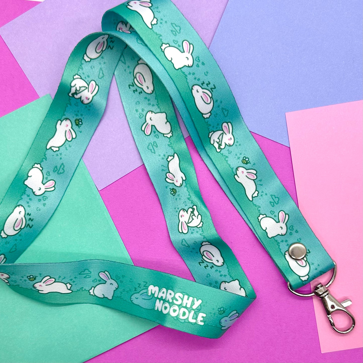 Cute Bunnies Lanyard