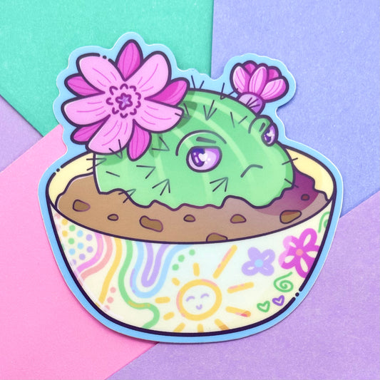 Cactus Frog Sticker