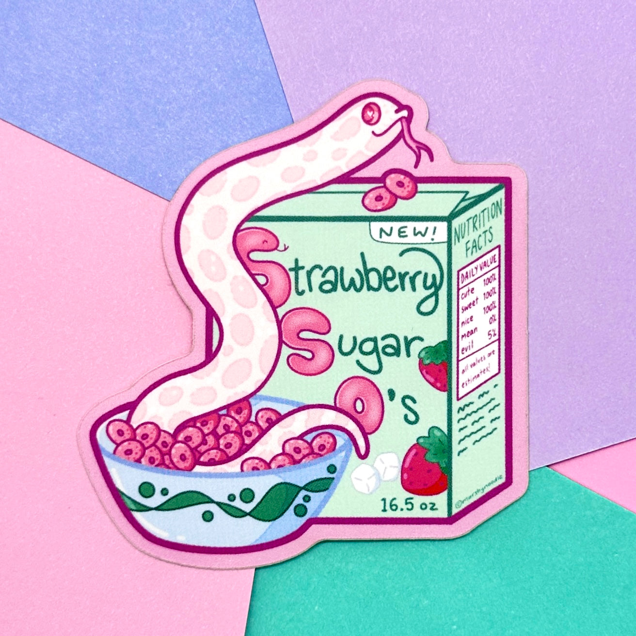 Cereal Marshmallow Sticker