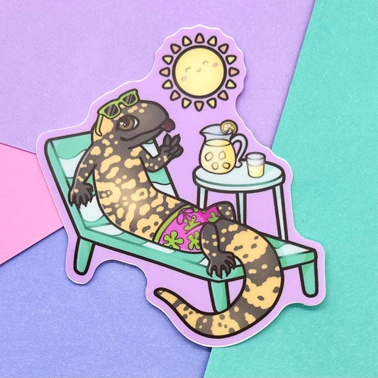 Sunny Day Gila Monster Sticker