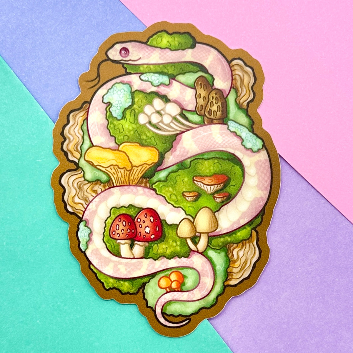 Mossy Lavender Kingsnake Sticker