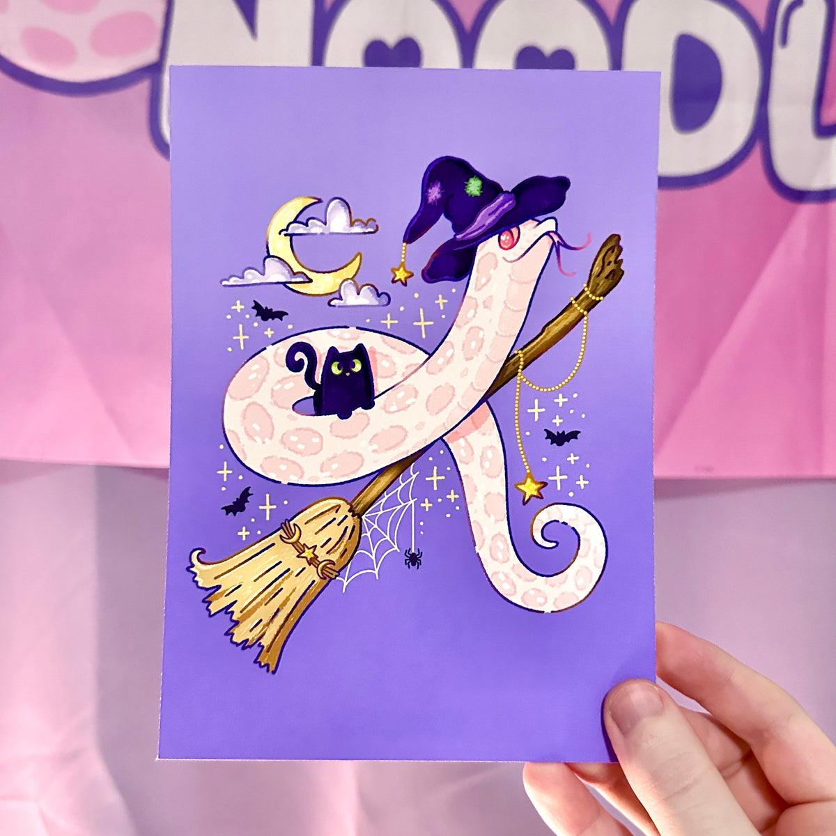 Witchy Night Marshmallow Art Print