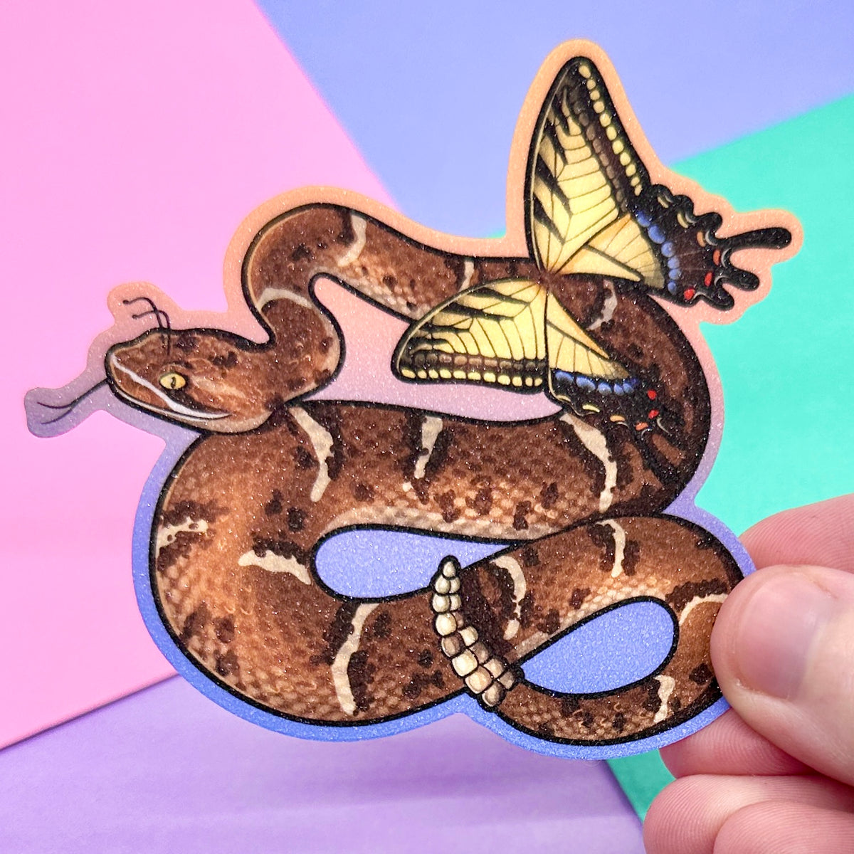 Fairy Rattlesnake Shimmer Sticker