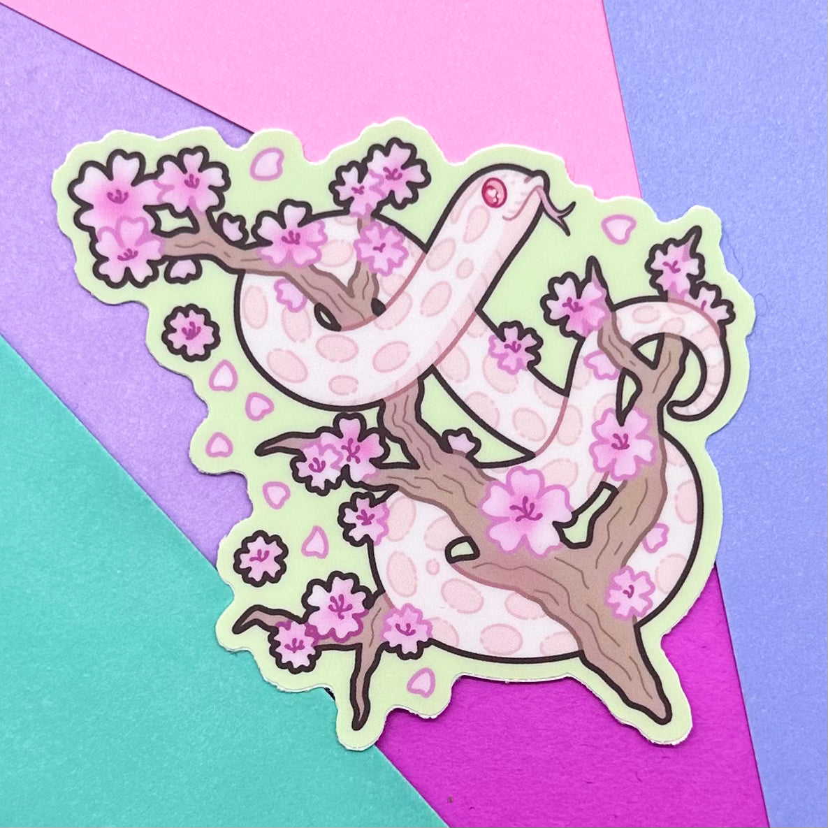 Cherry Blossoms Marshmallow Sticker
