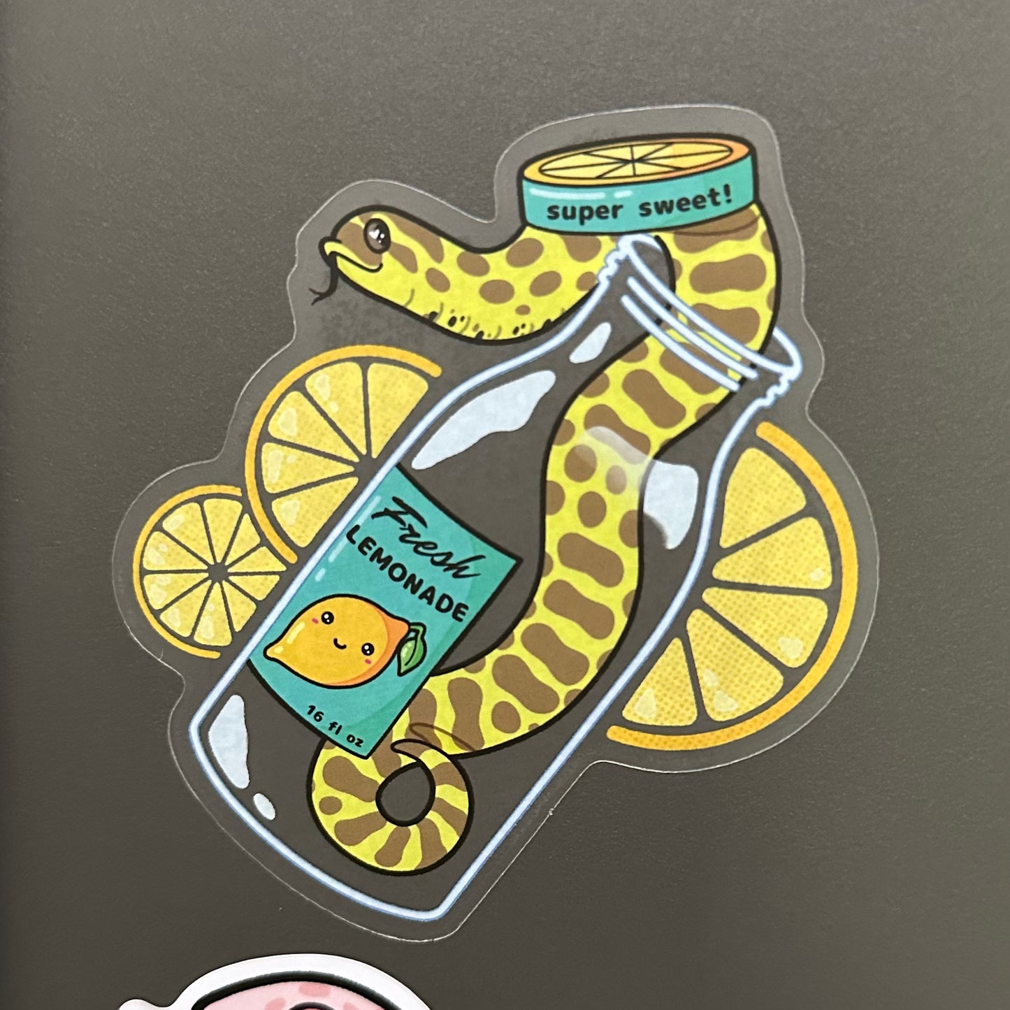 Lemonade Bottle Meringue Sticker