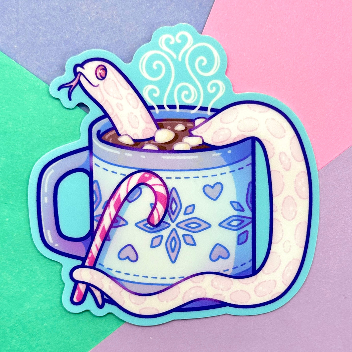 Hot Cocoa Marshmallow Sticker