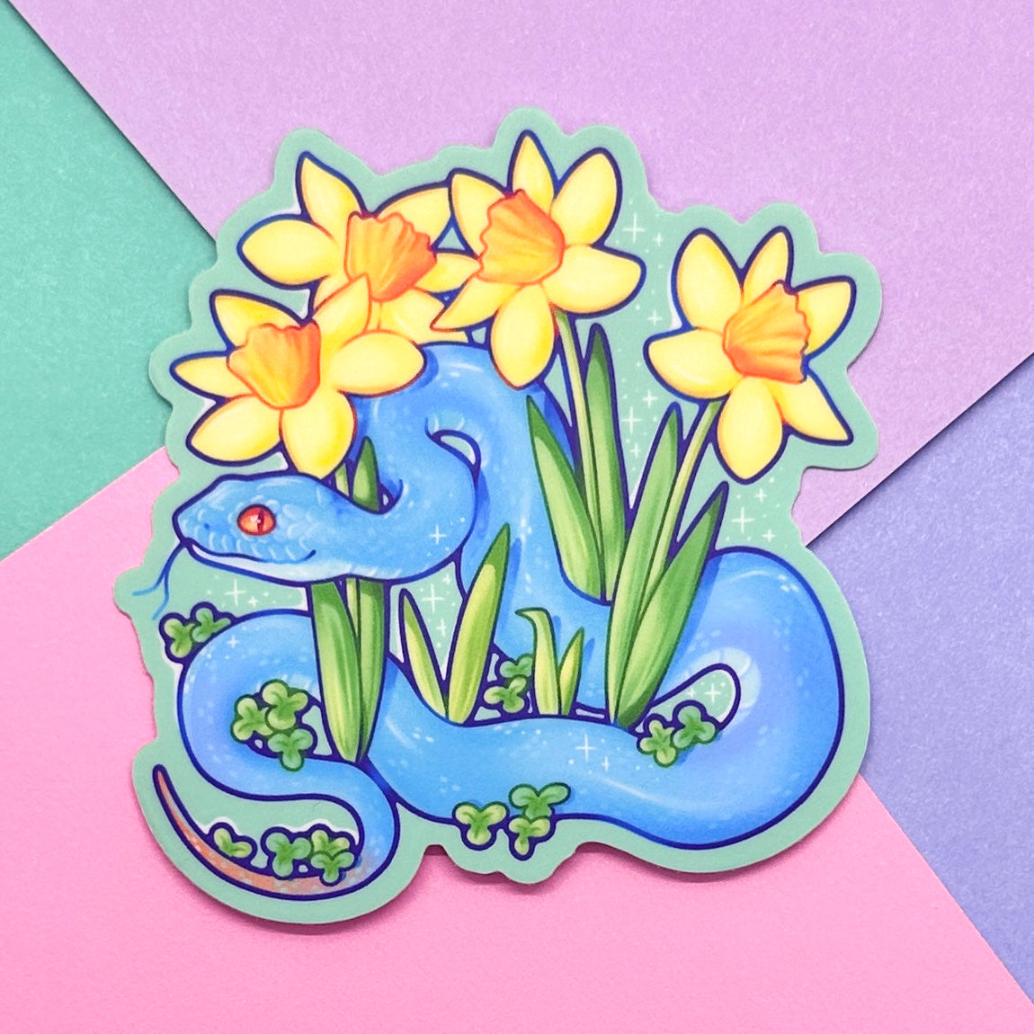 Flower Field Viper Sticker