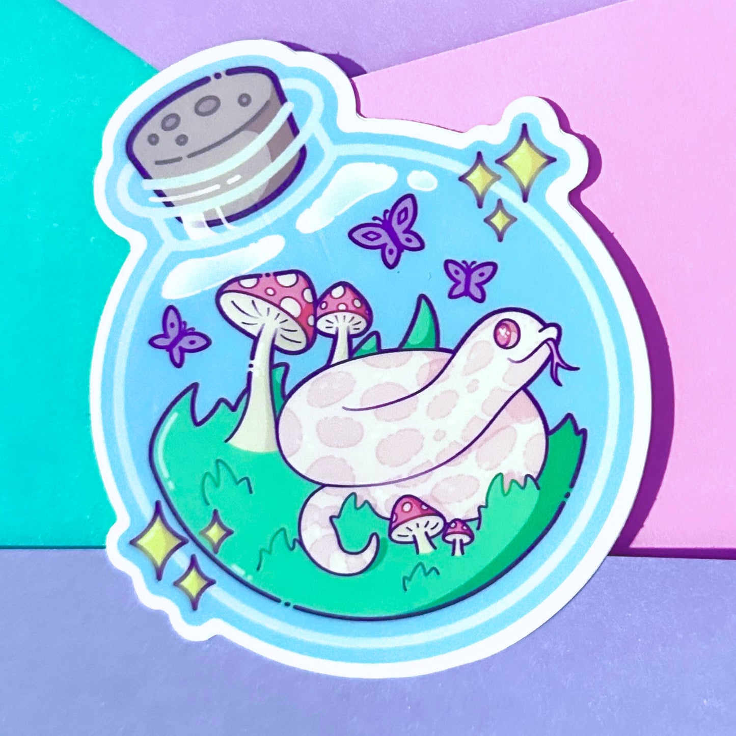 B-Grade Marshmallow in a Bottle Sticker