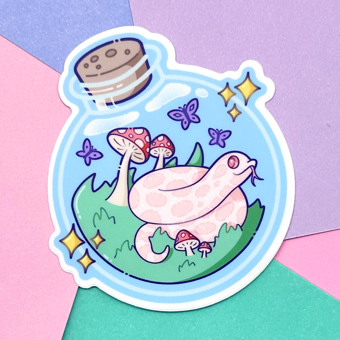 B-Grade Marshmallow in a Bottle Sticker
