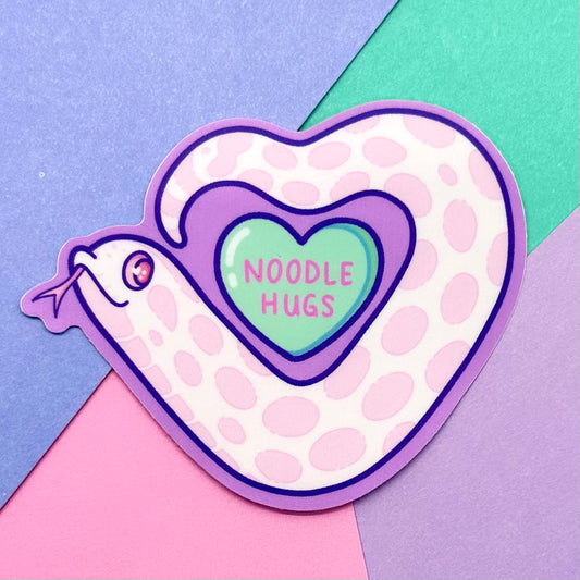 Noodle Hugs Marshmallow Sticker