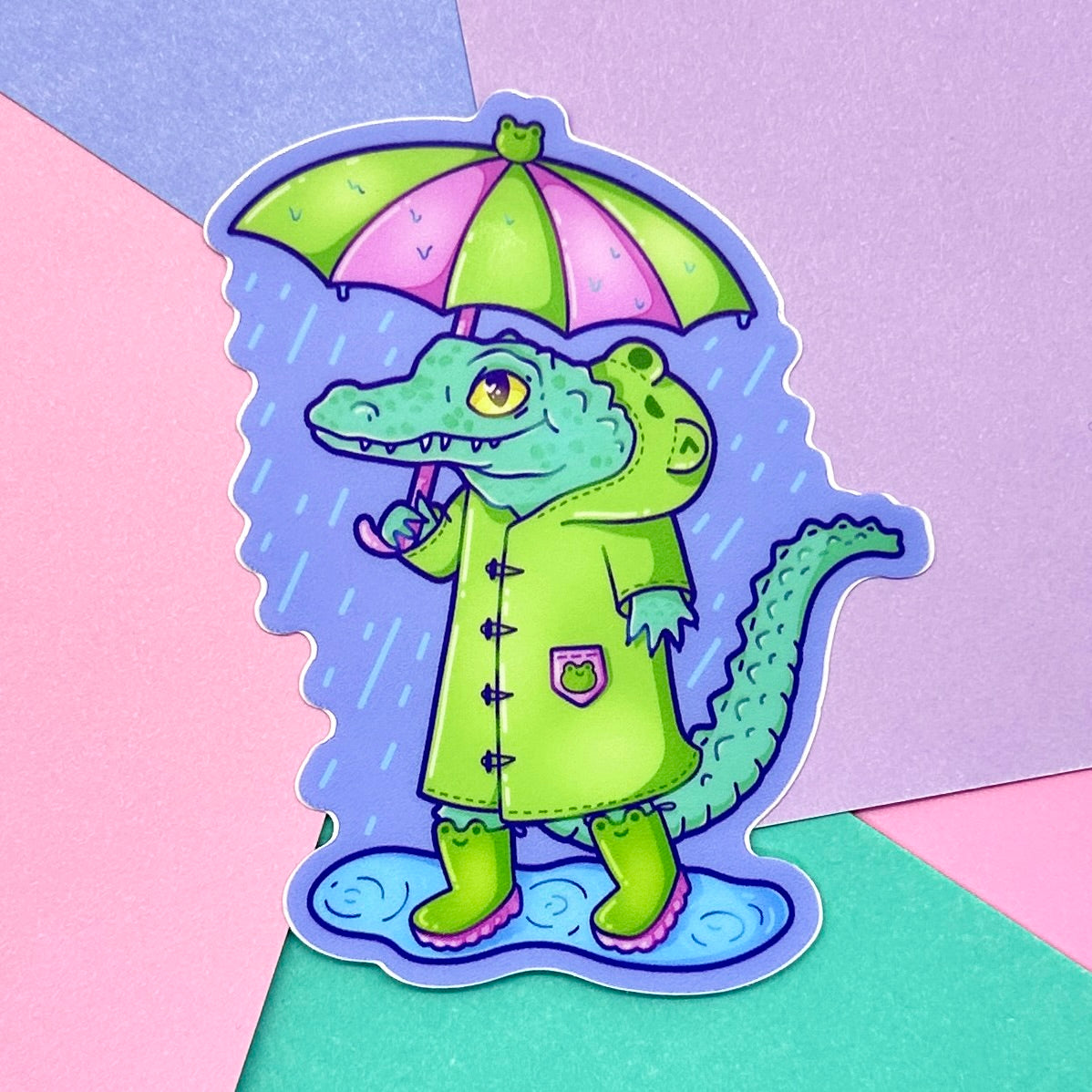 Rainy Day Gator Sticker