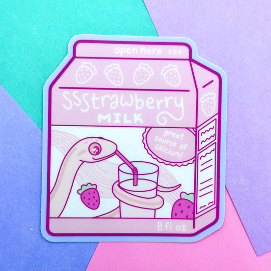 Strawberry Milk Macaroni Sticker