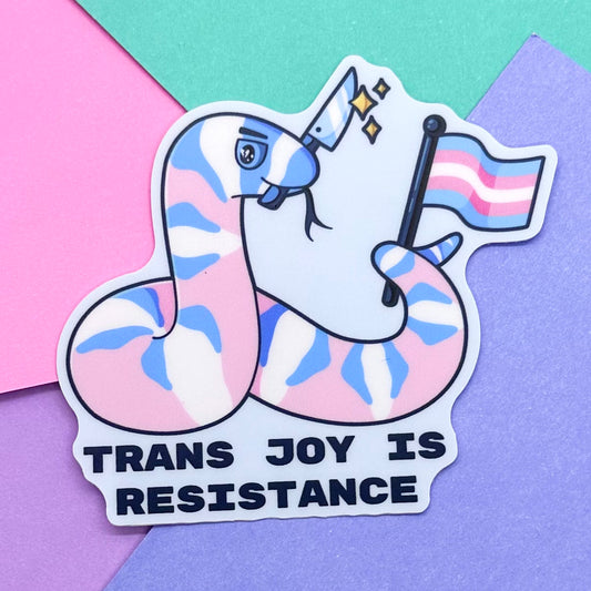 Trans Joy is Resistance Sticker