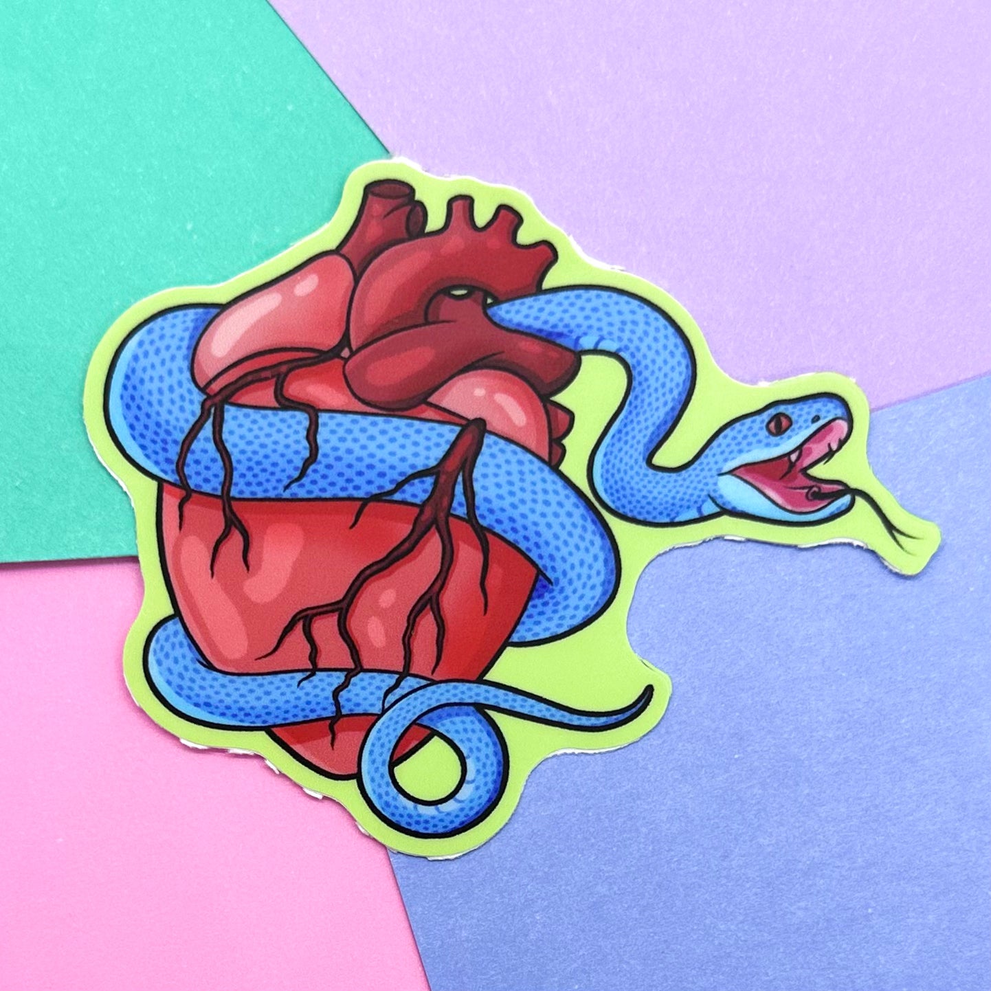 Viper Heart Sticker