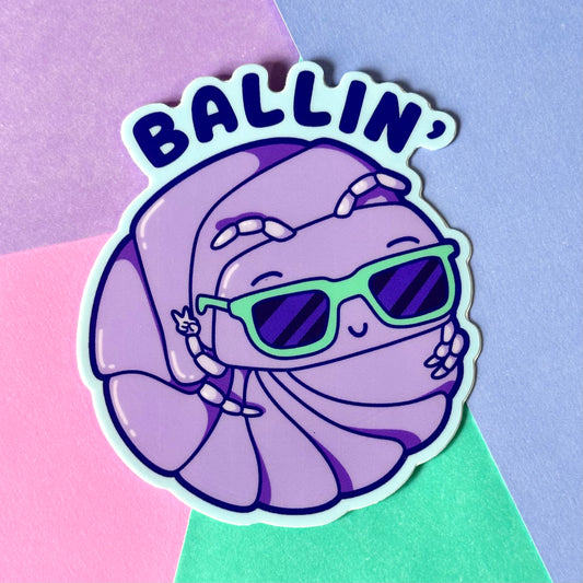Ballin' Sticker