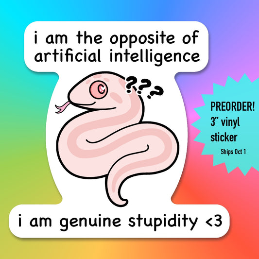 Opposite of AI Sticker