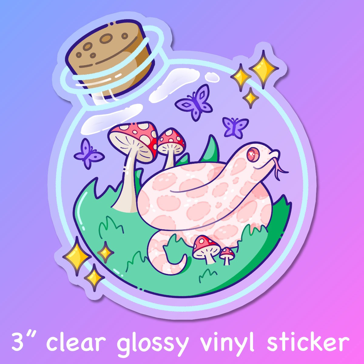 Marshmallow in a Bottle Sticker