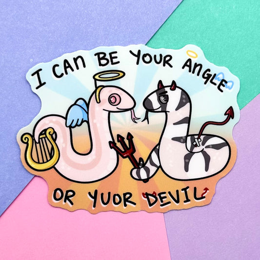 Angel or Devil Sticker