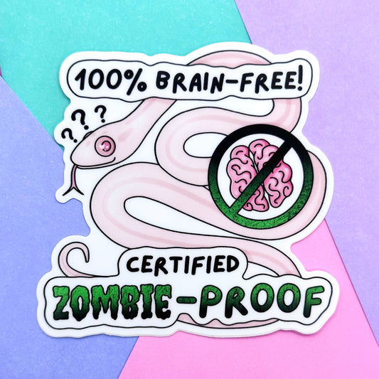 Zombie Proof Macaroni Sticker