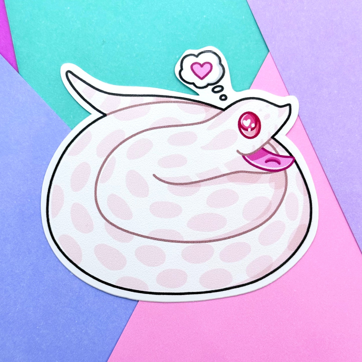 B-Grade Yawning Marshmallow Sticker