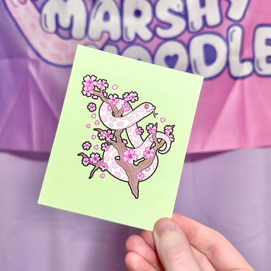 Cherry Blossom Marshmallow Mini Art Print
