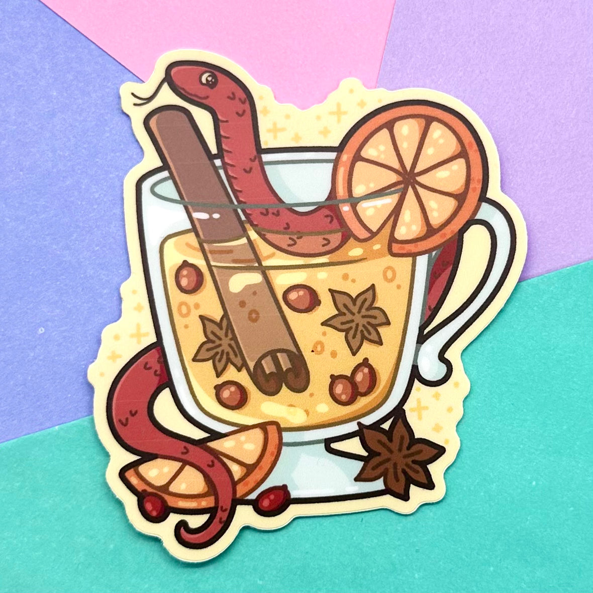 Autumn Snake Sticker