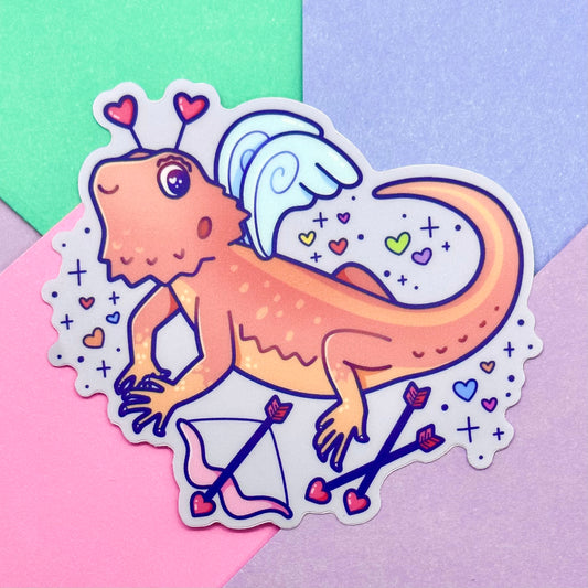 Cupid Bearded Dragon Sticker
