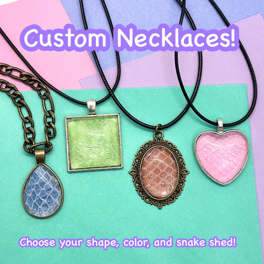 Customized Snake Shed Pendants