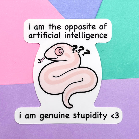 Opposite of AI Sticker