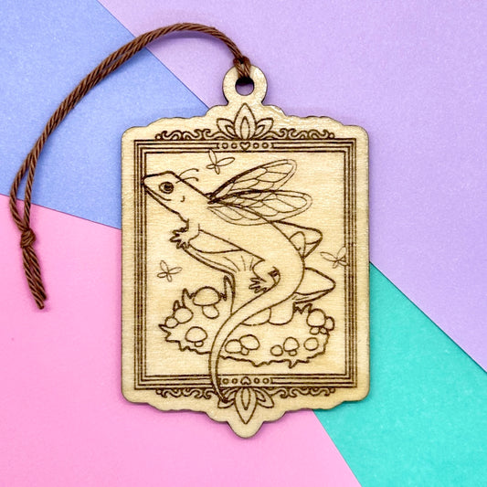 Fairy Skink Wooden Ornament