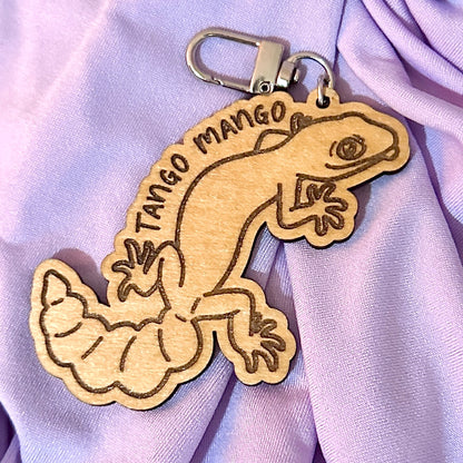 Customized Reptile Name Wooden Keychain