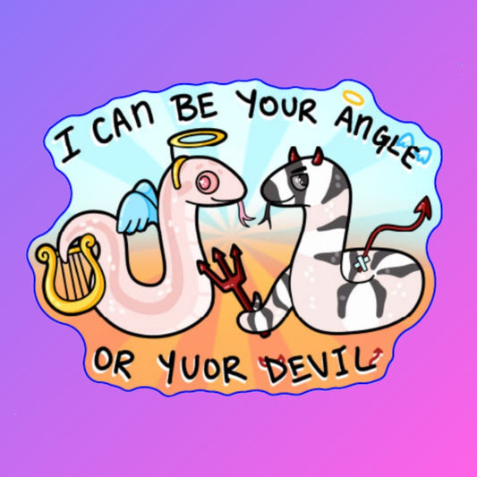 Angel or Devil Sticker