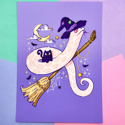 Witchy Night Marshmallow Art Print