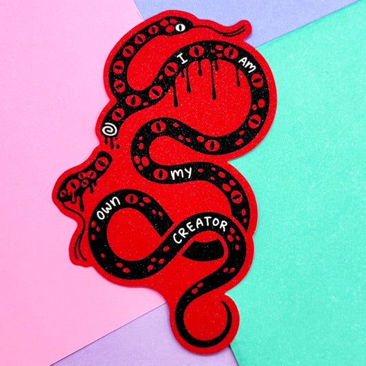 I Am My Own Creator Shimmer Sticker