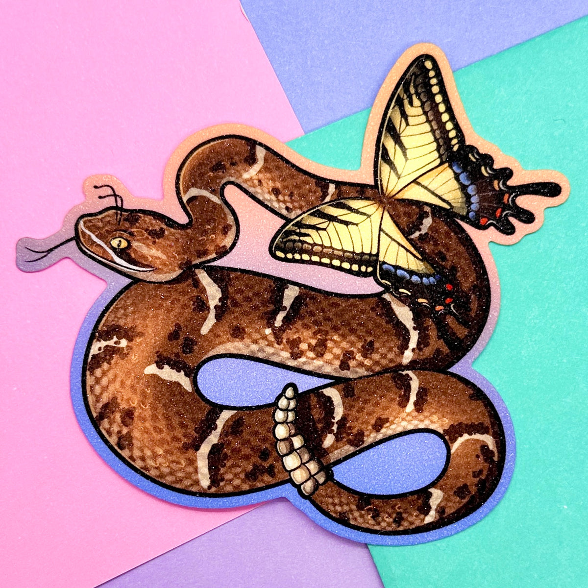 Fairy Rattlesnake Shimmer Sticker