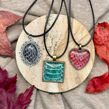 Customized Snake Shed Pendants