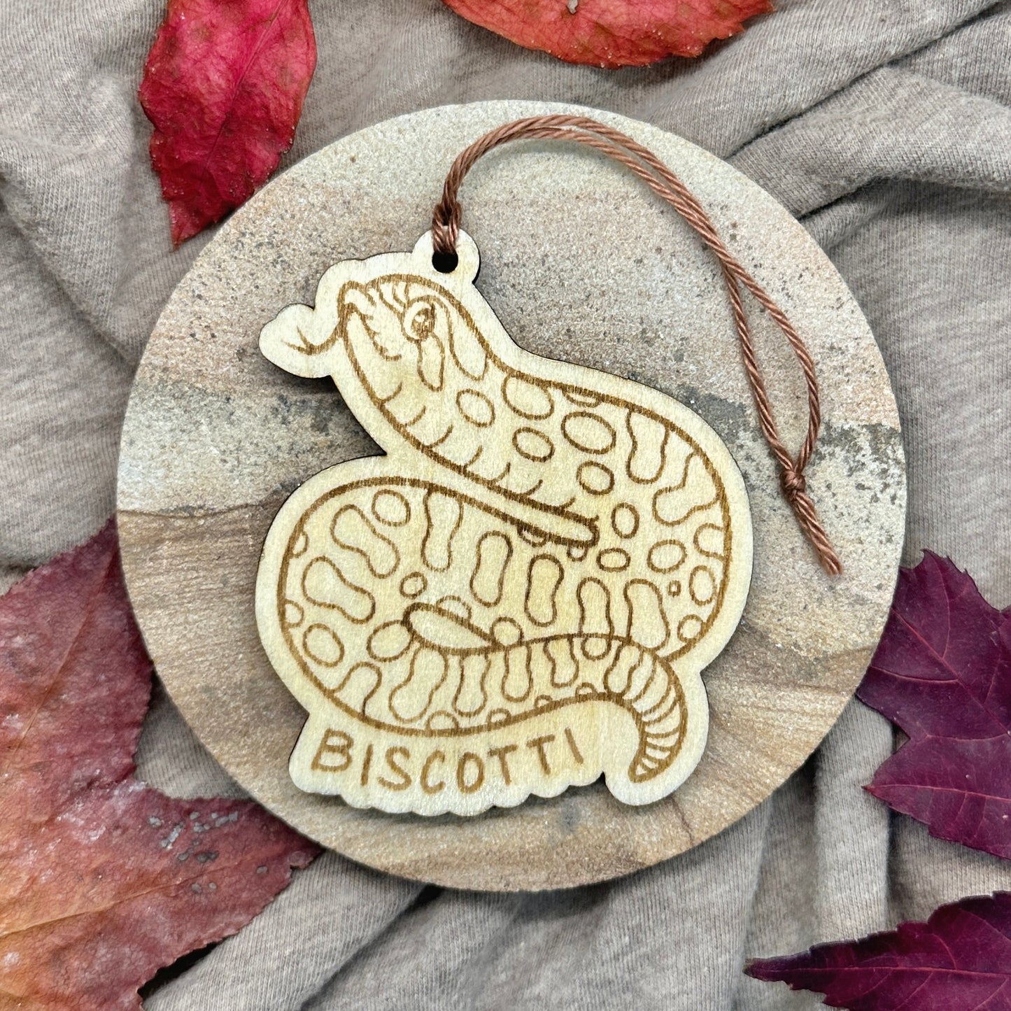 Customized Reptile Name Wooden Keychain