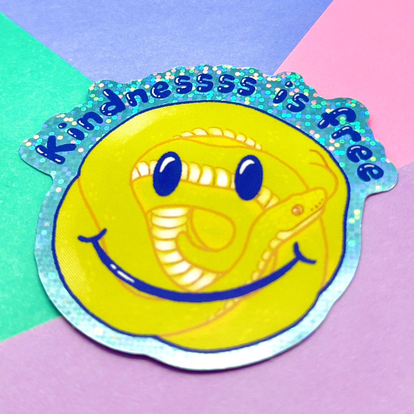 Kindness is Free Glitter Sticker