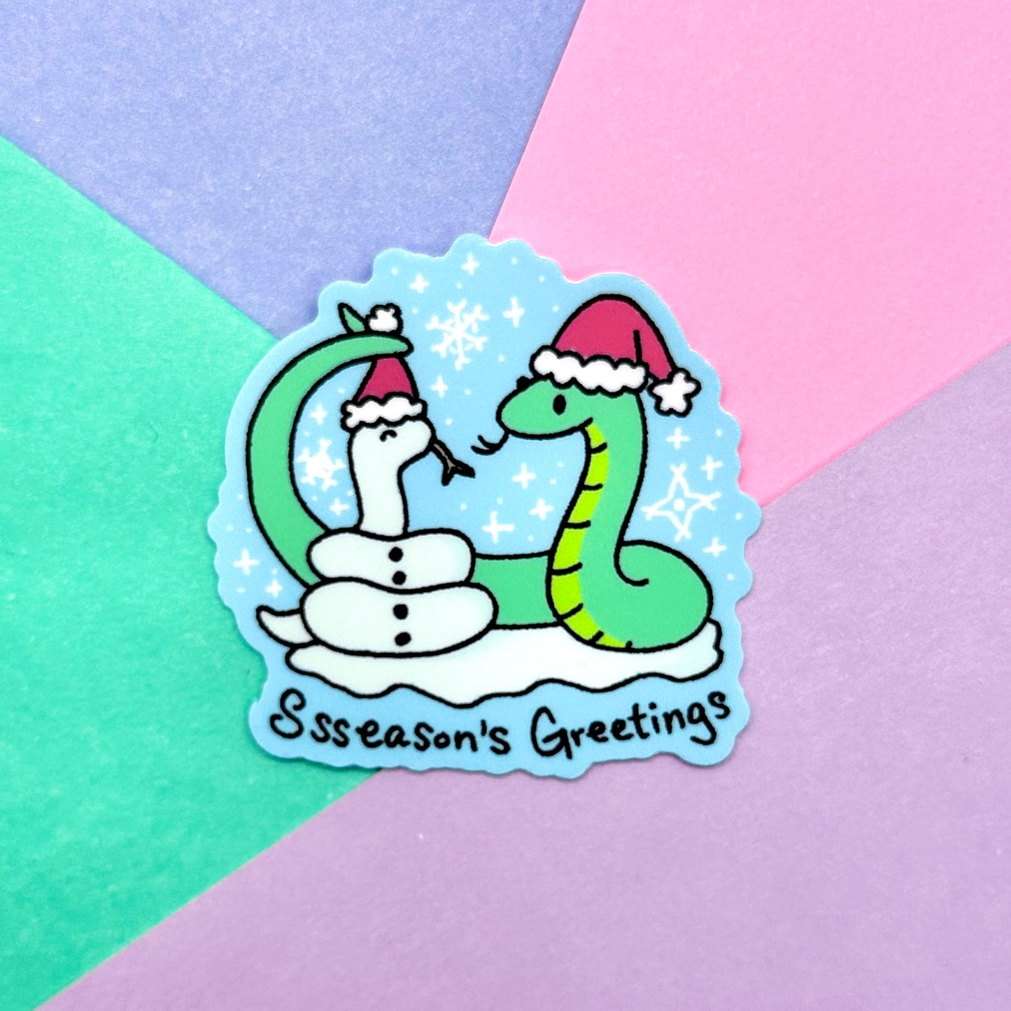 Ssseason's Greetings Mini Snake Sticker