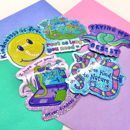 5-Count Glitter Sticker Pack