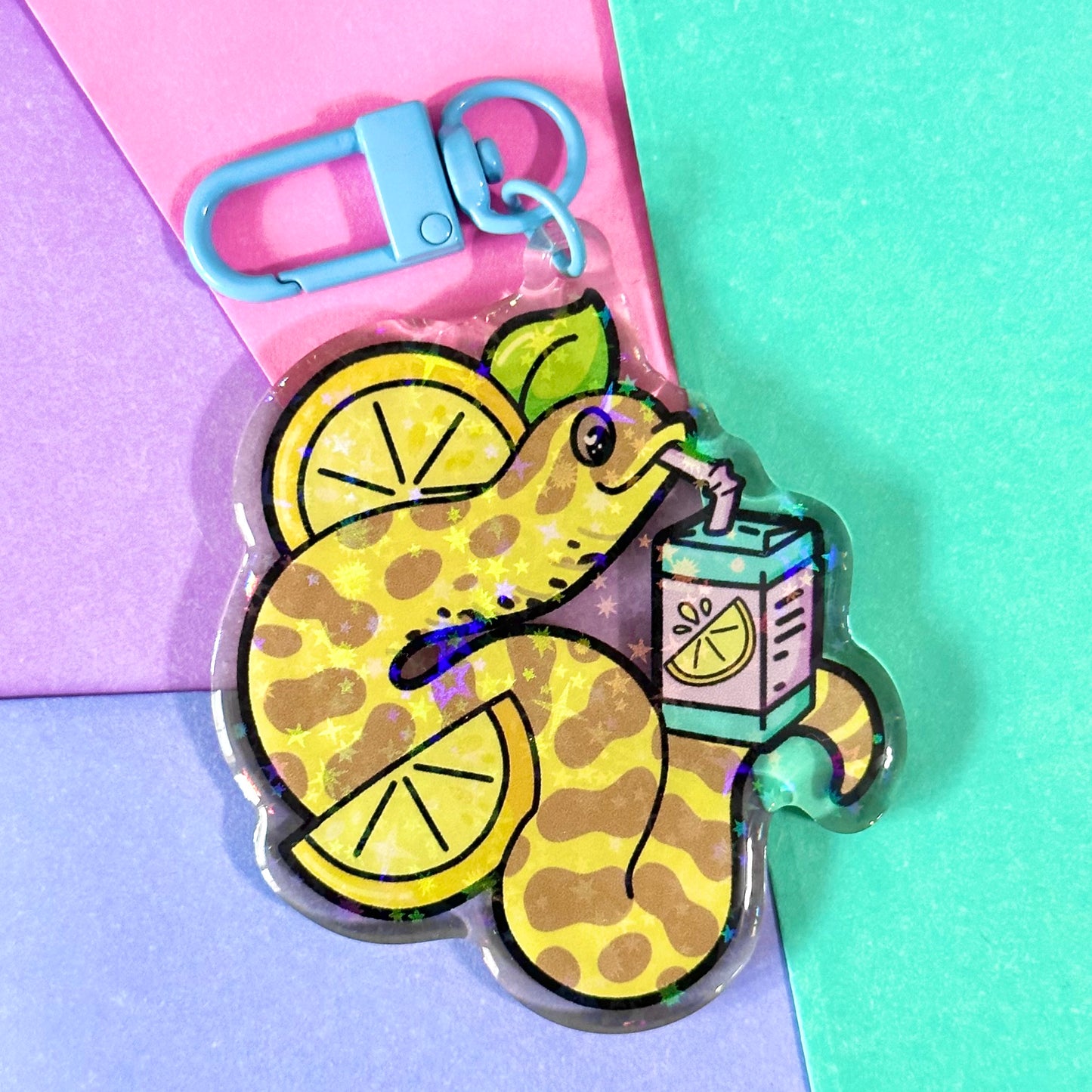 Juice Box Meringue Holo Sparkle Keychain