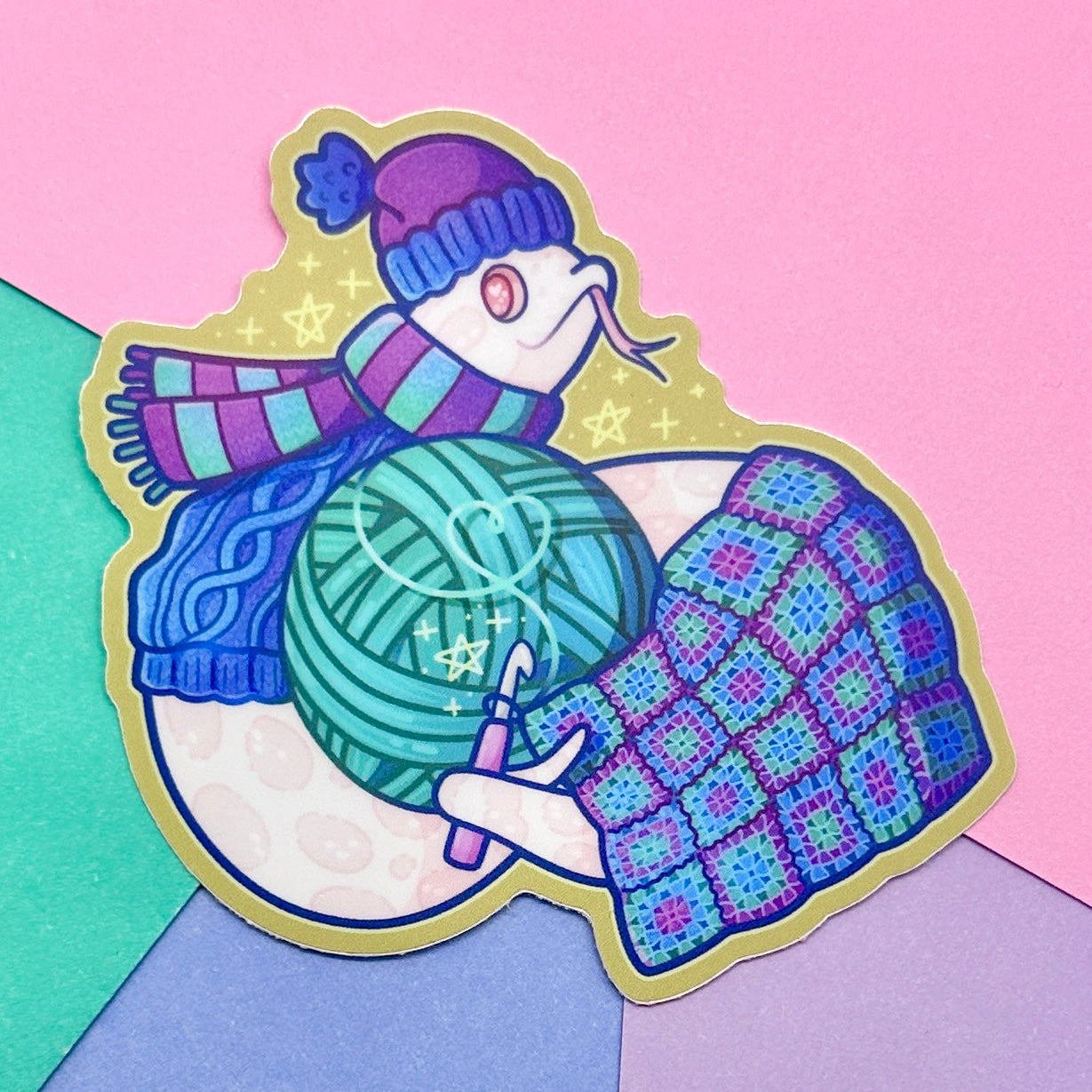 Cozy Crafting Marshmallow Sticker