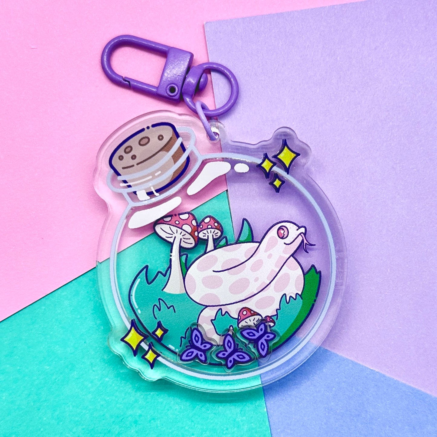 Marshy in a Bottle Air Shaker Keychain