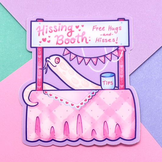 Hissing Booth Marshmallow Sticker