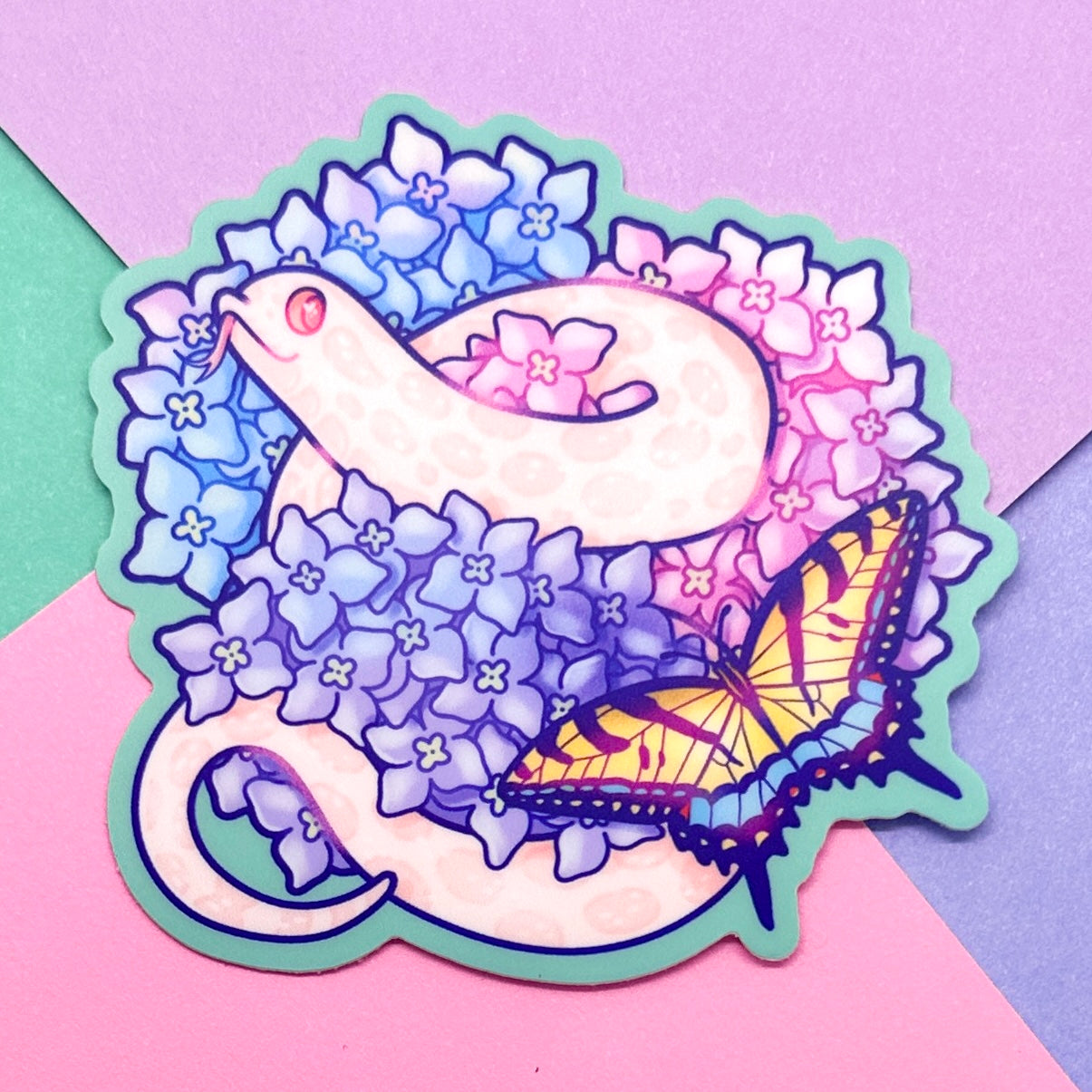 Hydrangeas Marshmallow Sticker