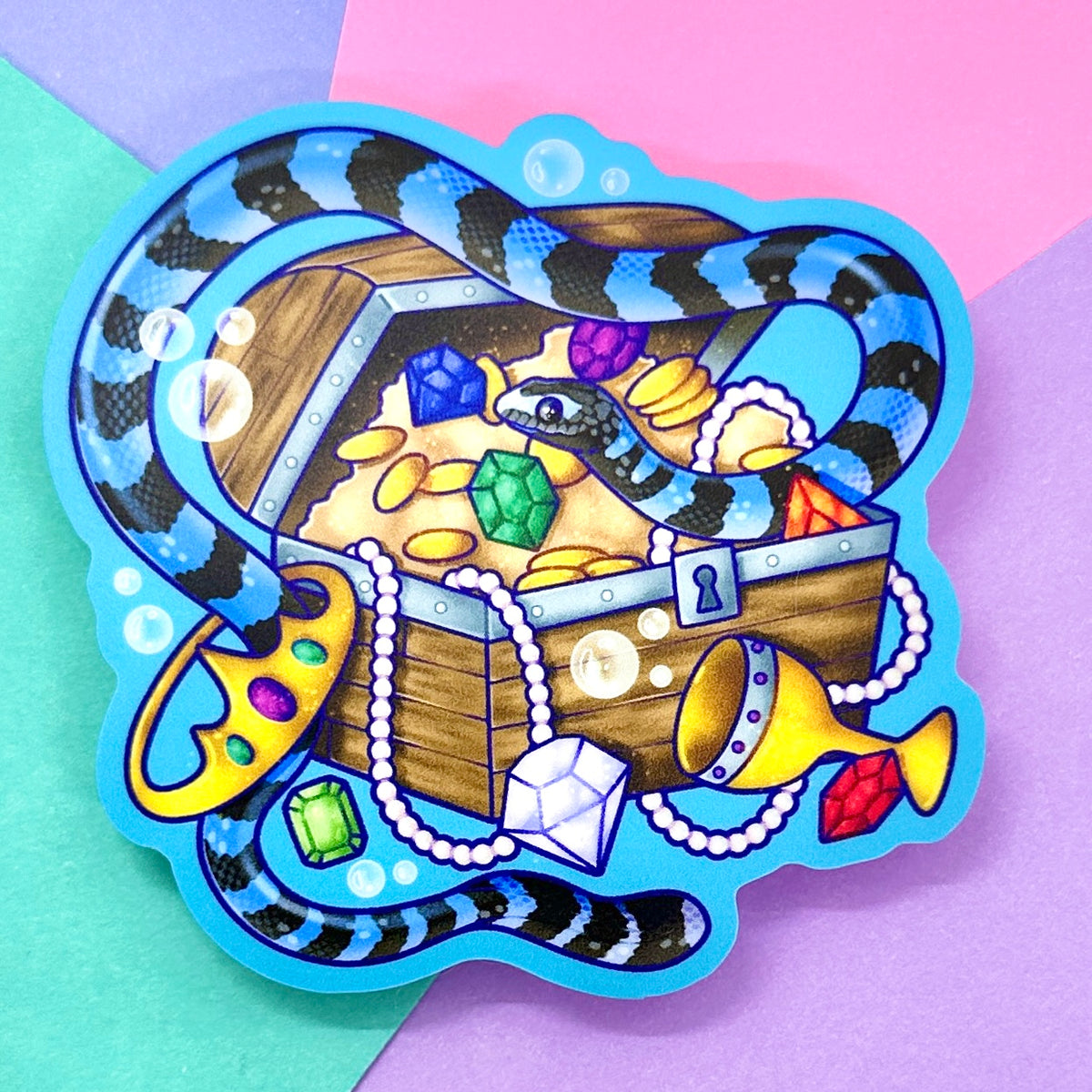 Sunken Treasure Sea Snake Sticker